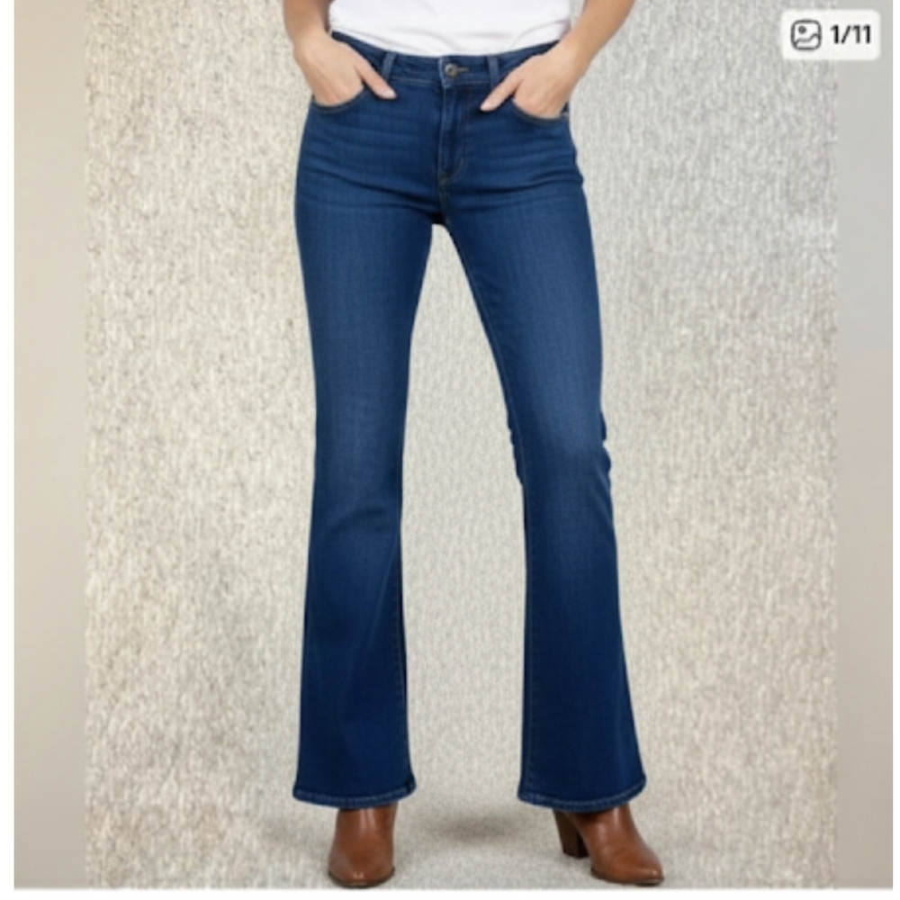 AG SAMPLE JEANS Adriano Goldschmied AGS Concept size 27 low rise wide boot cut
